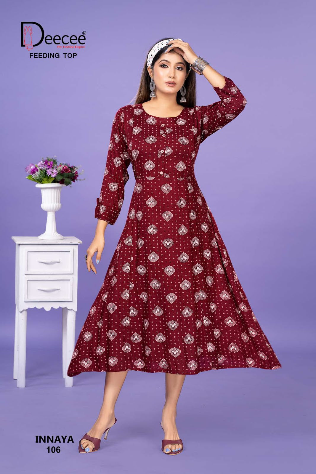 Inaya Deecee Rayon Feeding Kurtis Wholesale