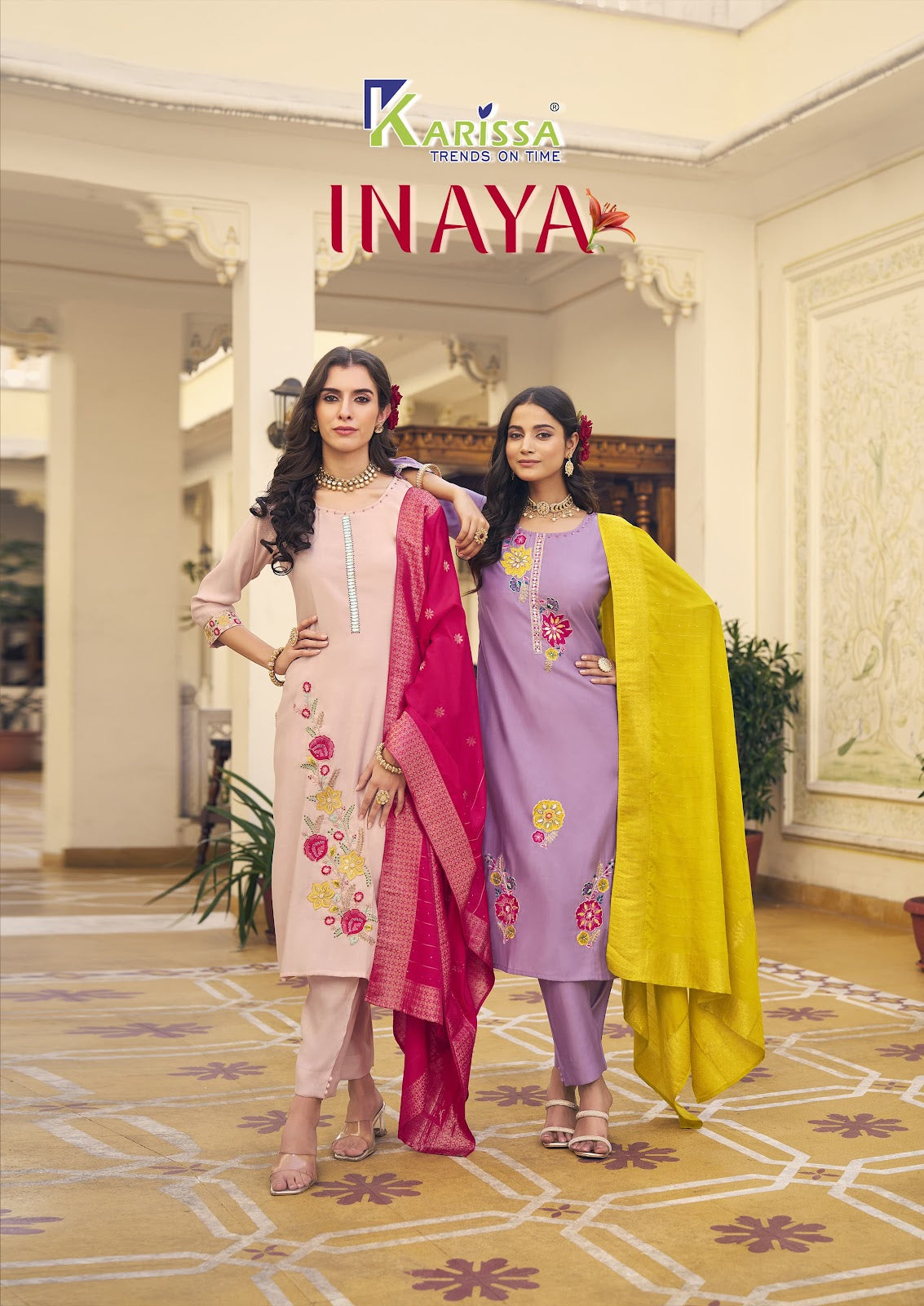 Inaya Karissa Roman Readymade Pant Style Suits Wholesale Price