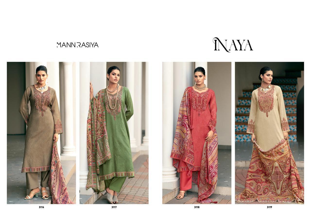 Inaya Mannrasiya Chanderi Pant Style Suits Supplier India