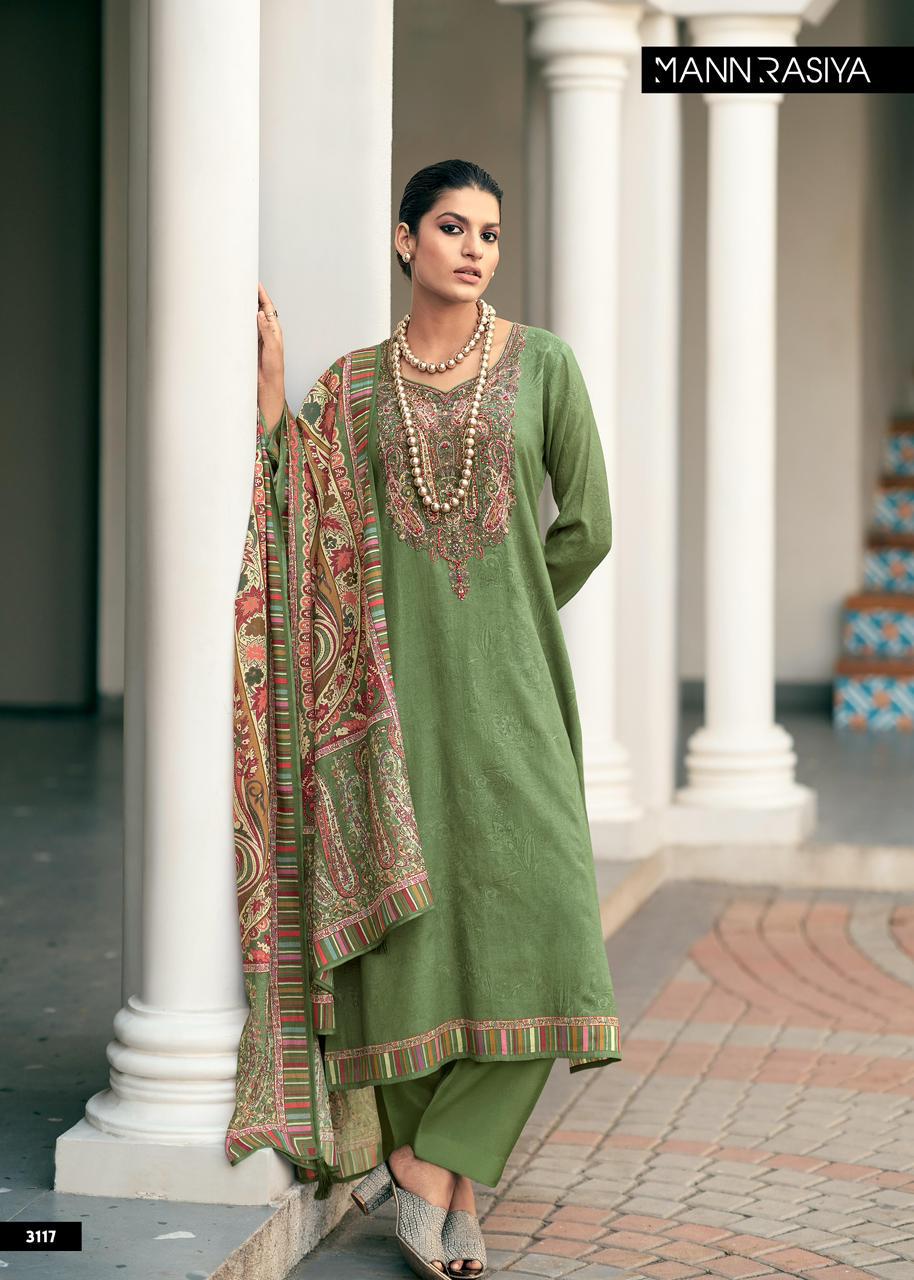 Inaya Mannrasiya Chanderi Pant Style Suits Supplier India