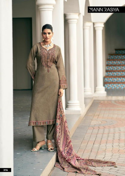 Inaya Mannrasiya Chanderi Pant Style Suits Supplier India