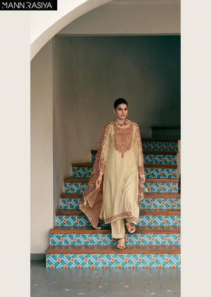 Inaya Mannrasiya Chanderi Pant Style Suits Supplier India