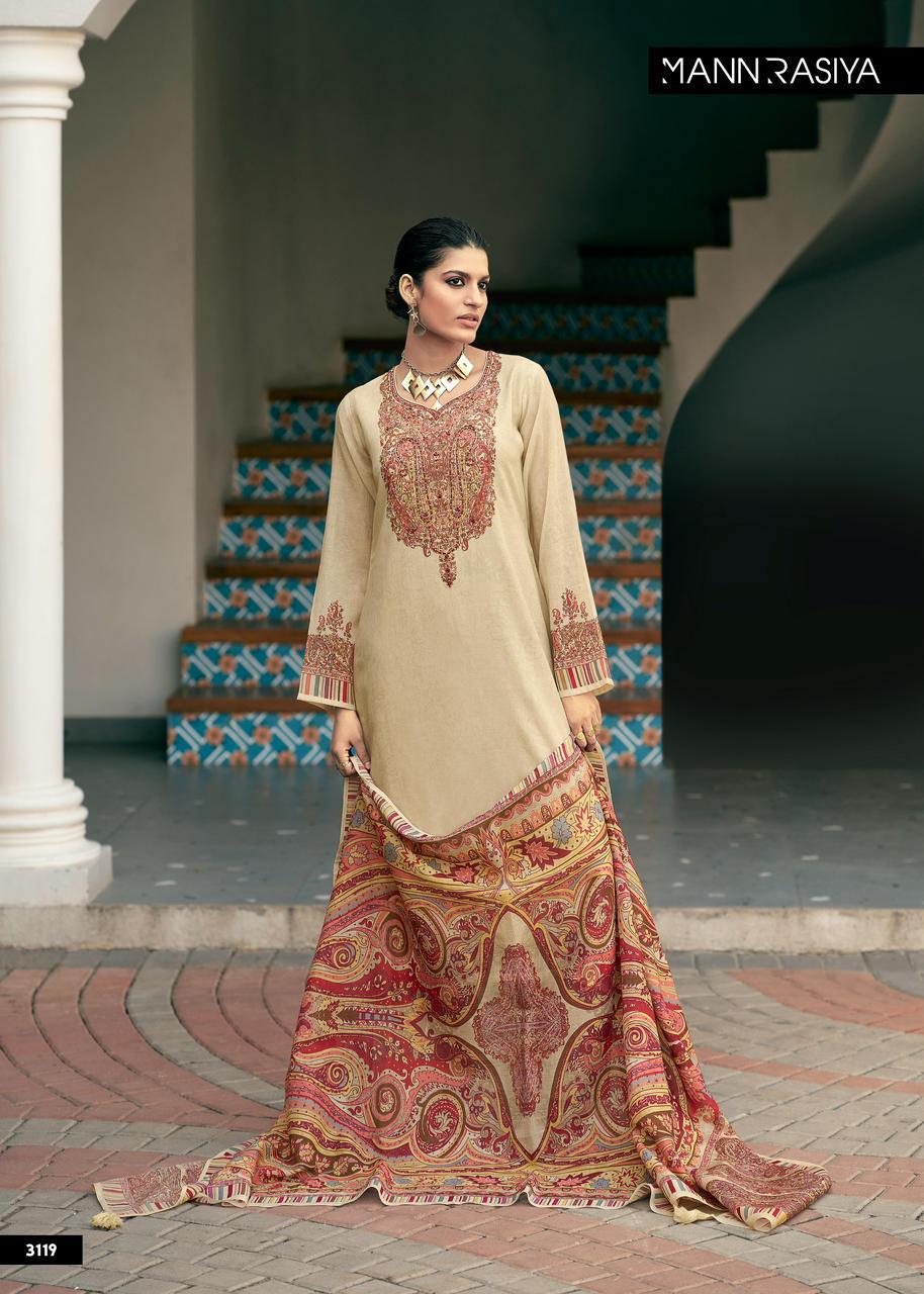 Inaya Mannrasiya Chanderi Pant Style Suits Supplier India