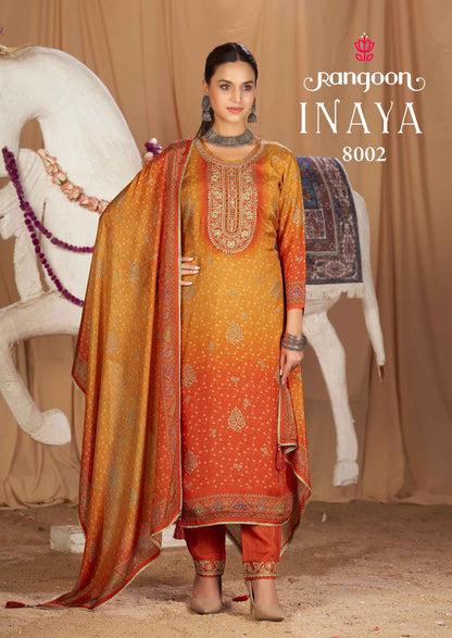 Inaya Rangoon Muslin Readymade Pant Style Suits Supplier