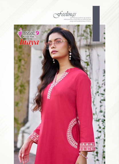 Inaya Vol 1 Mystic 9 Viscose Slub Co Ord Set Supplier Gujarat