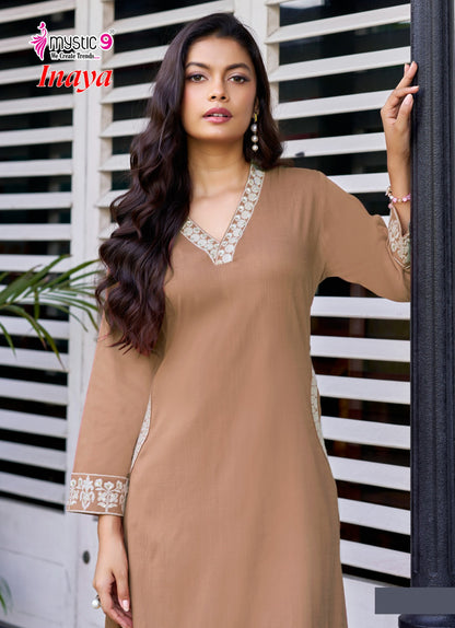 Inaya Vol 1 Mystic 9 Viscose Slub Co Ord Set Supplier Gujarat