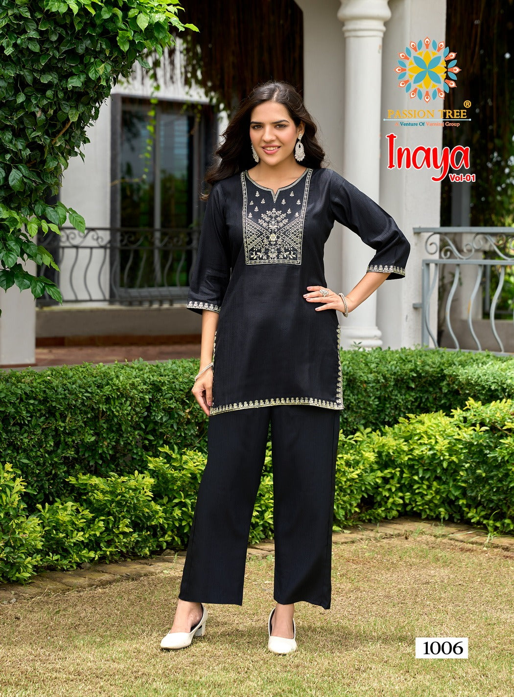 Inaya Vol 1 Passion Tree Jacquard Co Ord Set Manufacturer