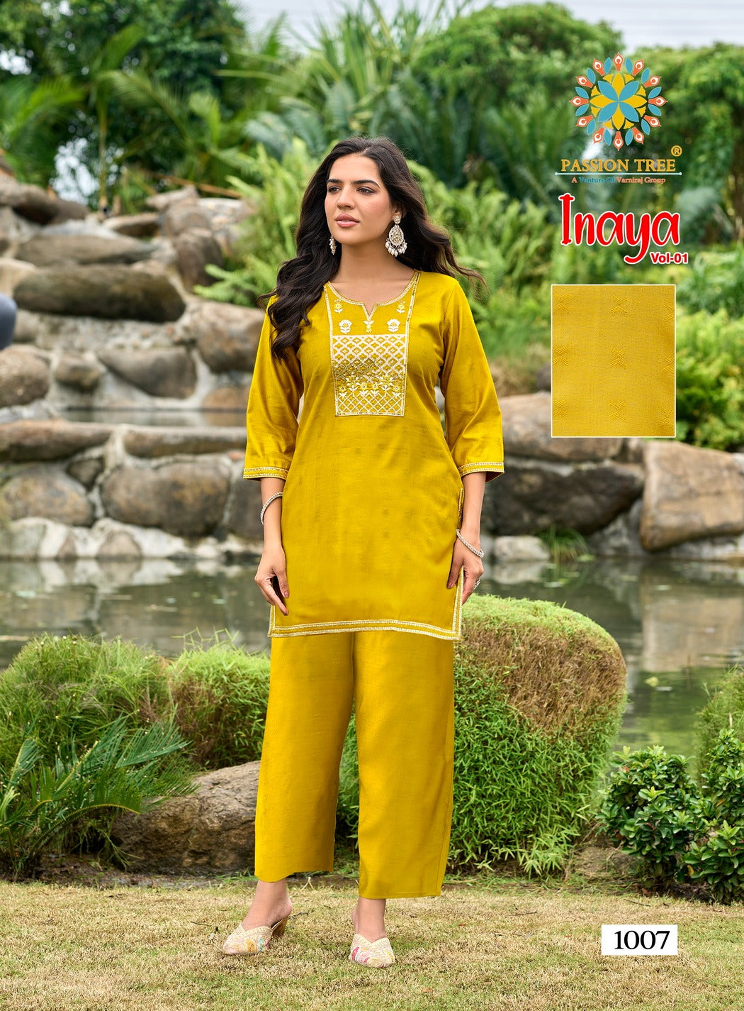 Inaya Vol 1 Passion Tree Jacquard Co Ord Set Manufacturer