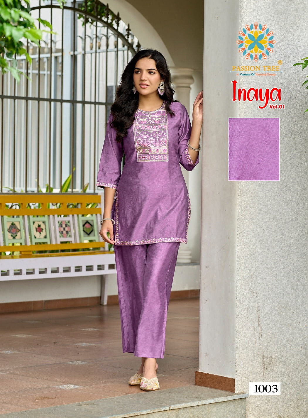 Inaya Vol 1 Passion Tree Jacquard Co Ord Set Manufacturer
