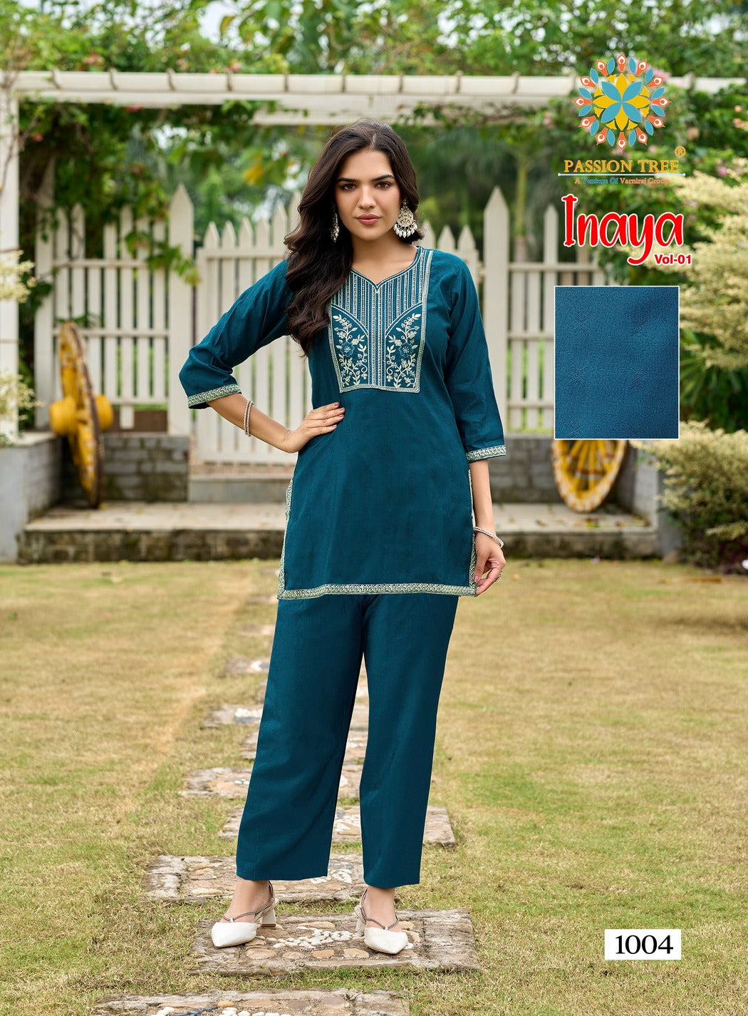 Inaya Vol 1 Passion Tree Jacquard Co Ord Set Manufacturer