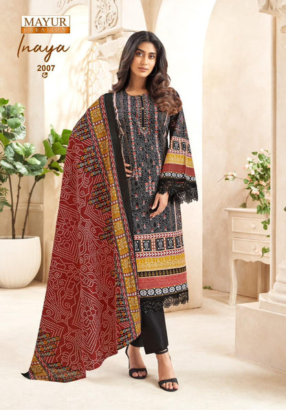 Inaya Vol 2 Mayur Creation Cotton Karachi Salwar Suits Exporter India