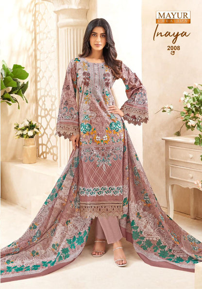 Inaya Vol 2 Mayur Creation Cotton Karachi Salwar Suits Exporter India