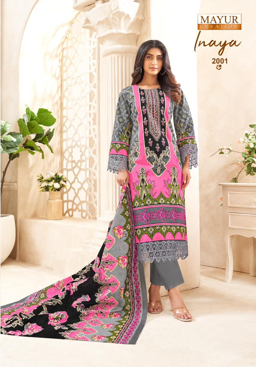 Inaya Vol 2 Mayur Creation Cotton Karachi Salwar Suits Exporter India