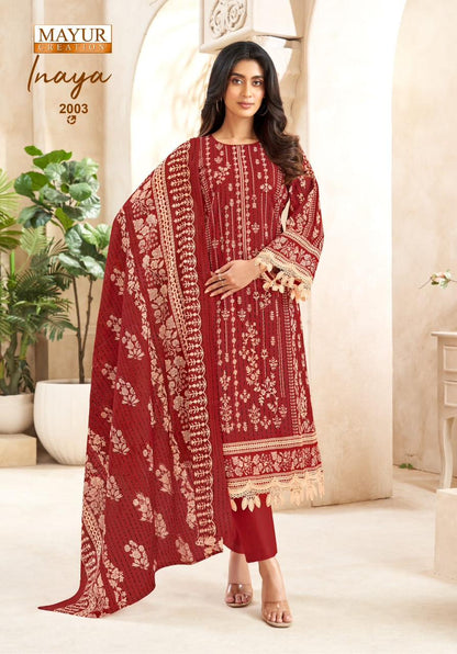 Inaya Vol 2 Mayur Creation Cotton Karachi Salwar Suits Exporter India