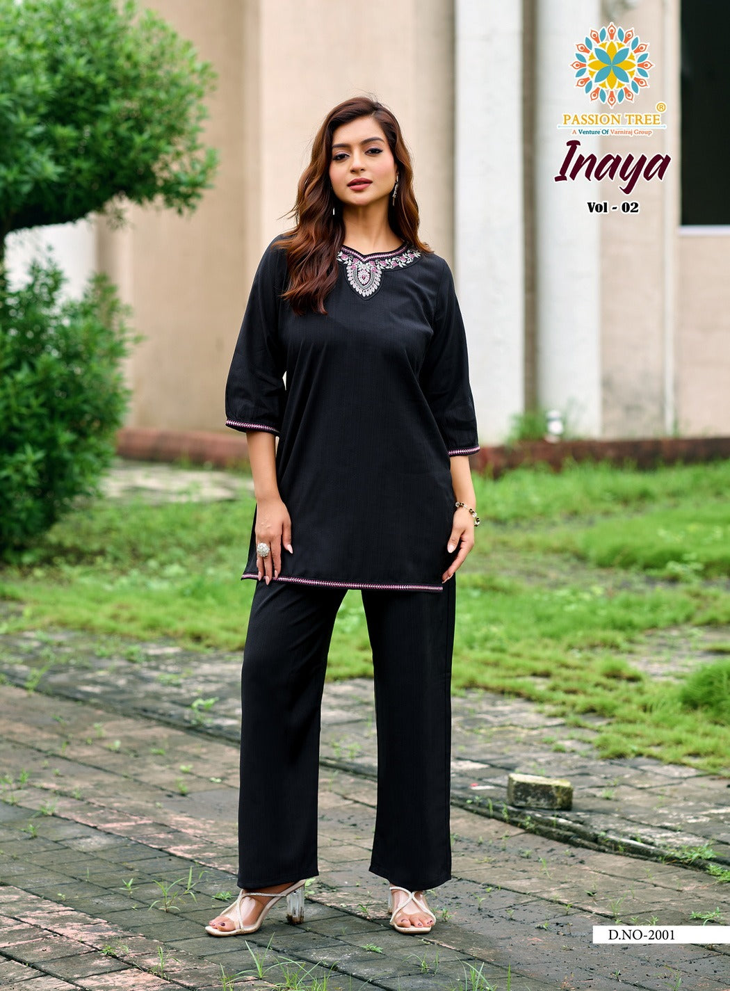 Inaya Vol 2 Passion Tree Vetican Silk Co Ord Set Wholesale