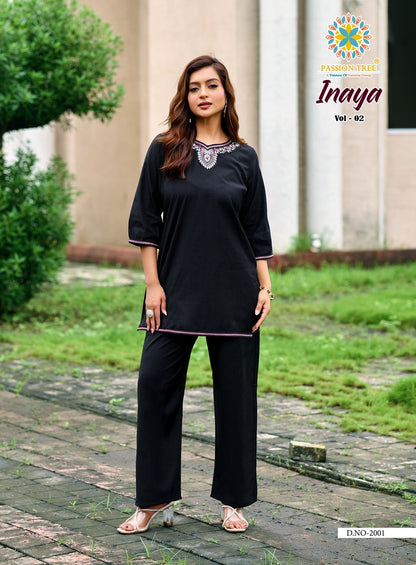 Inaya Vol 2 Passion Tree Vetican Silk Co Ord Set Wholesale