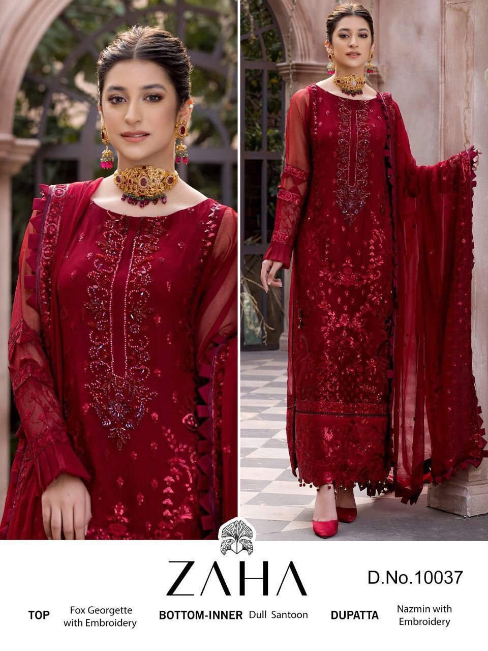Inaya Vol 2 Zaha Georgette Pakistani Salwar Suits Wholesaler