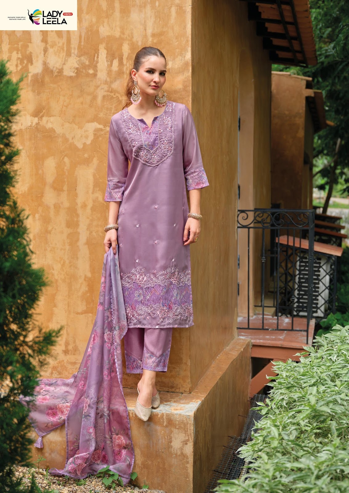 Inaya Vol 3 Ladyleela Organza Readymade Pant Style Suits Manufacturer Gujarat