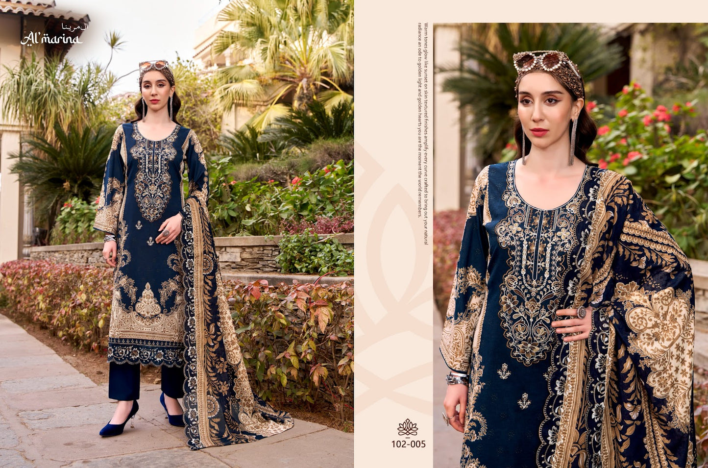 Inayat Al Marina Cotton Karachi Salwar Suits Wholesaler Gujarat