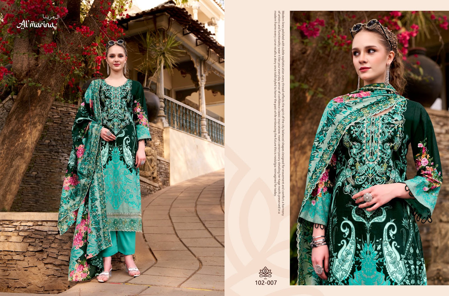 Inayat Al Marina Cotton Karachi Salwar Suits Wholesaler Gujarat