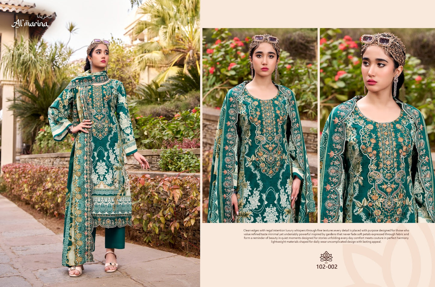 Inayat Al Marina Cotton Karachi Salwar Suits Wholesaler Gujarat