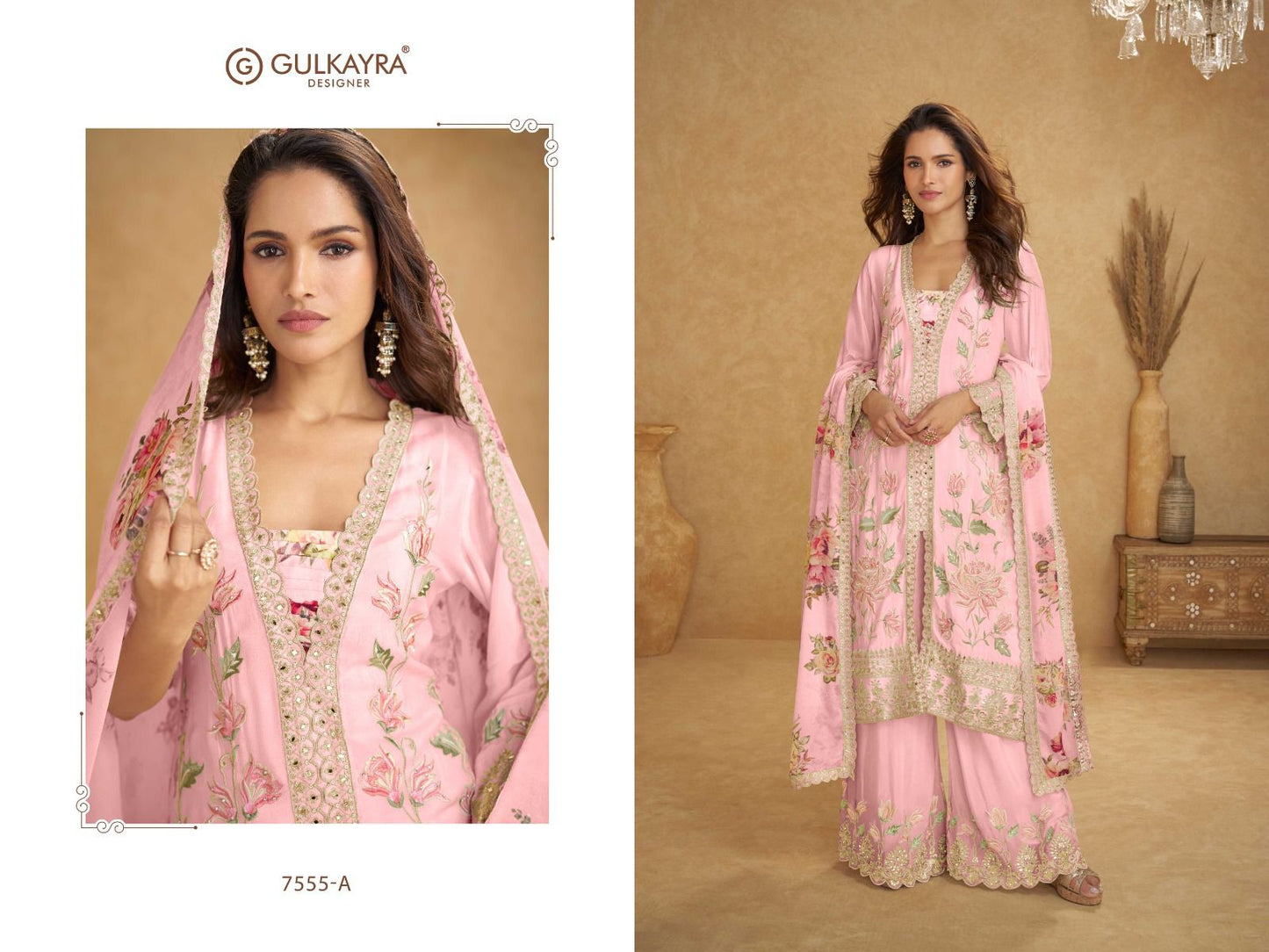 Inayat Gulkayra Designer Readymade Plazzo Style Suits Wholesale Rate