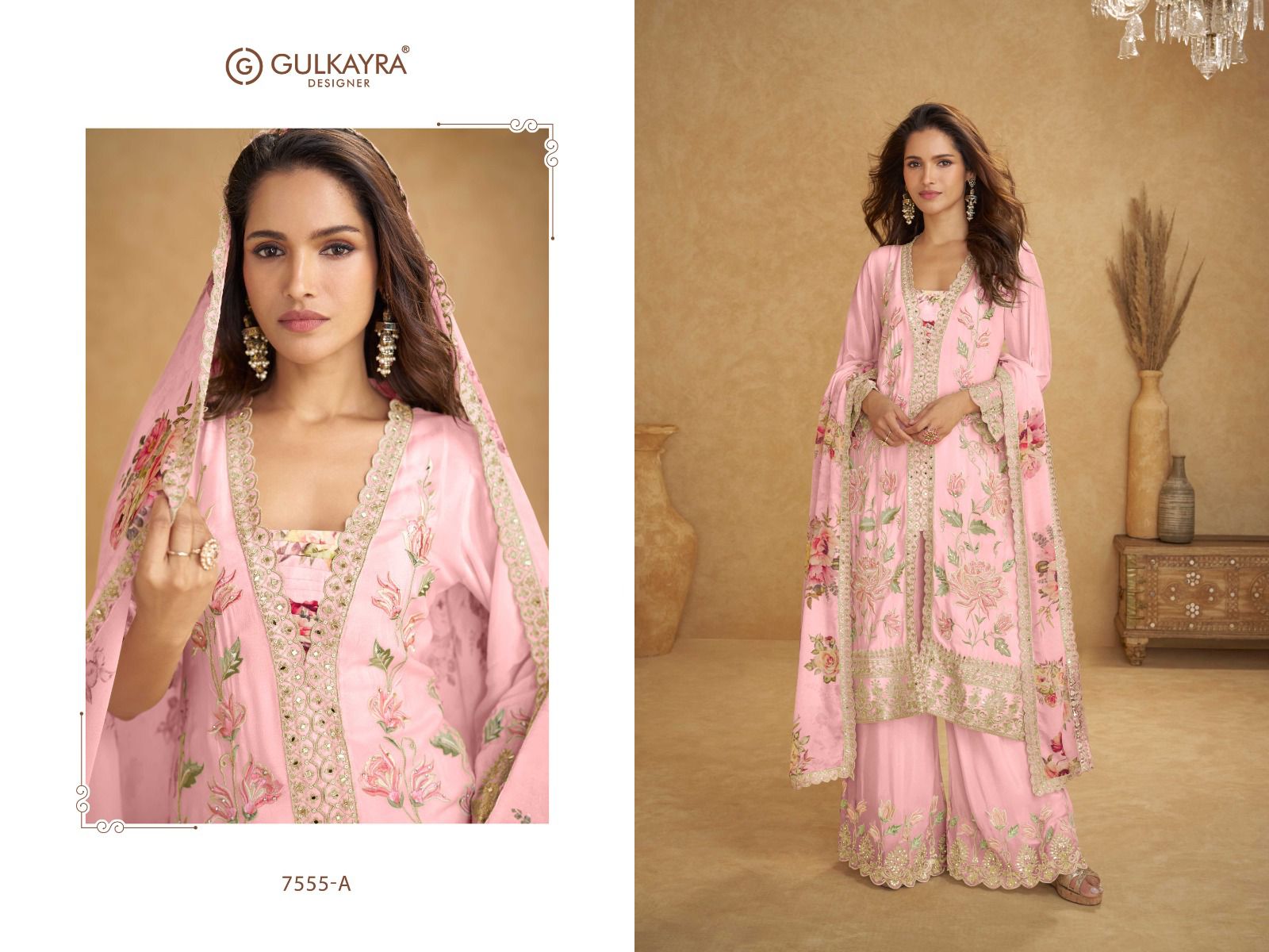 Inayat Gulkayra Designer Readymade Plazzo Style Suits Wholesale Rate