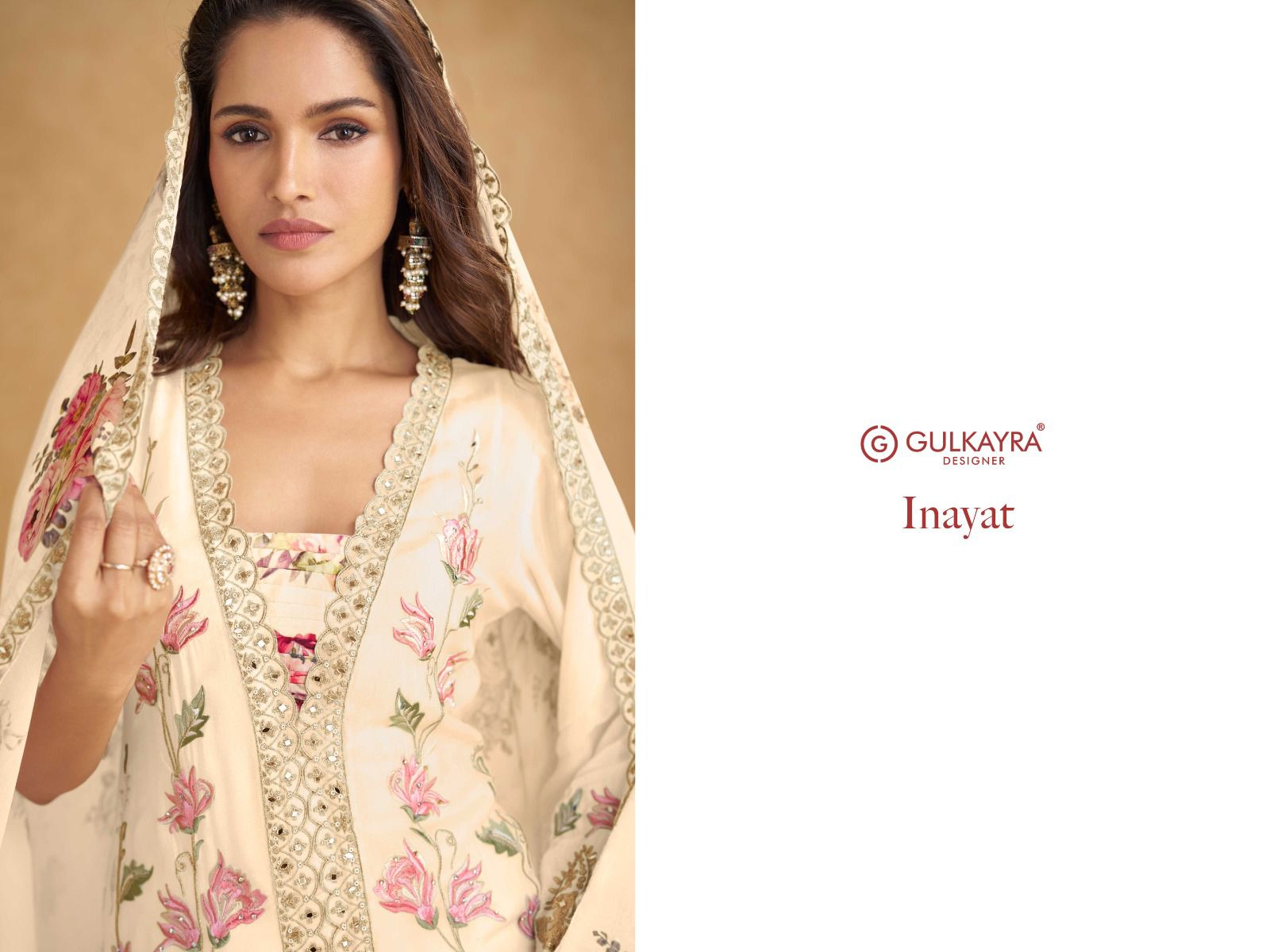 Inayat Gulkayra Designer Readymade Plazzo Style Suits Wholesale Rate