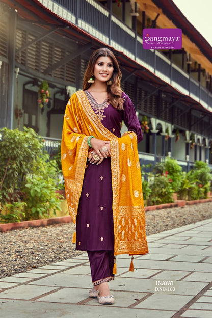 Inayat Rangmaya Vetican Readymade Pant Style Suits Manufacturer