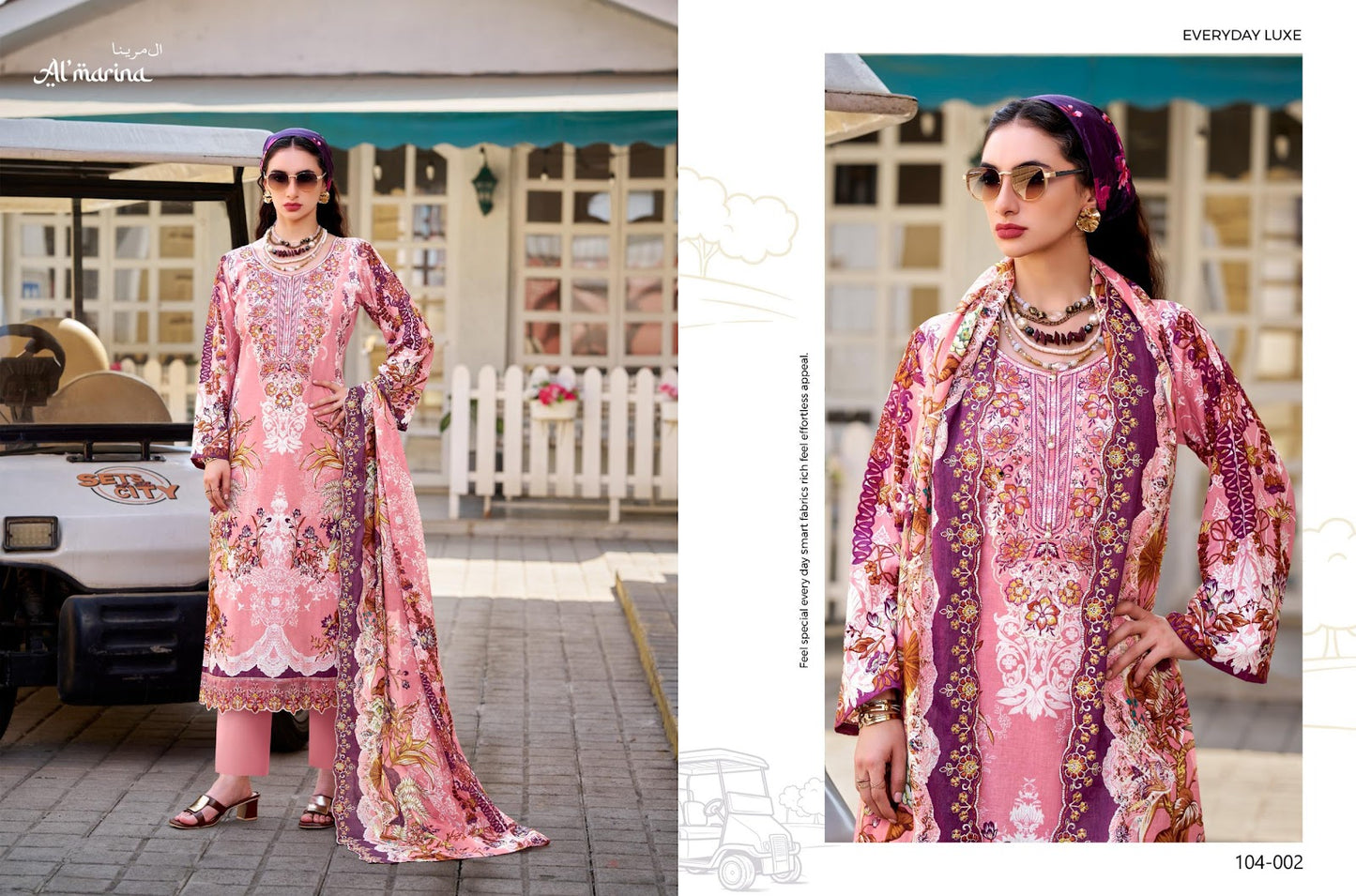 Inayat Vol 2 Al Marina Lawn Cotton Karachi Salwar Suits Wholesaler