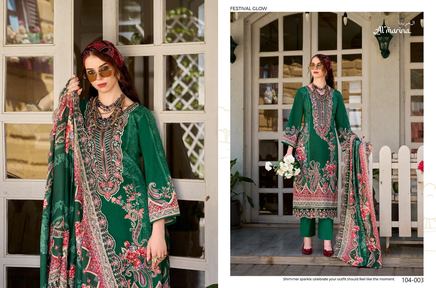 Inayat Vol 2 Al Marina Lawn Cotton Karachi Salwar Suits Wholesaler
