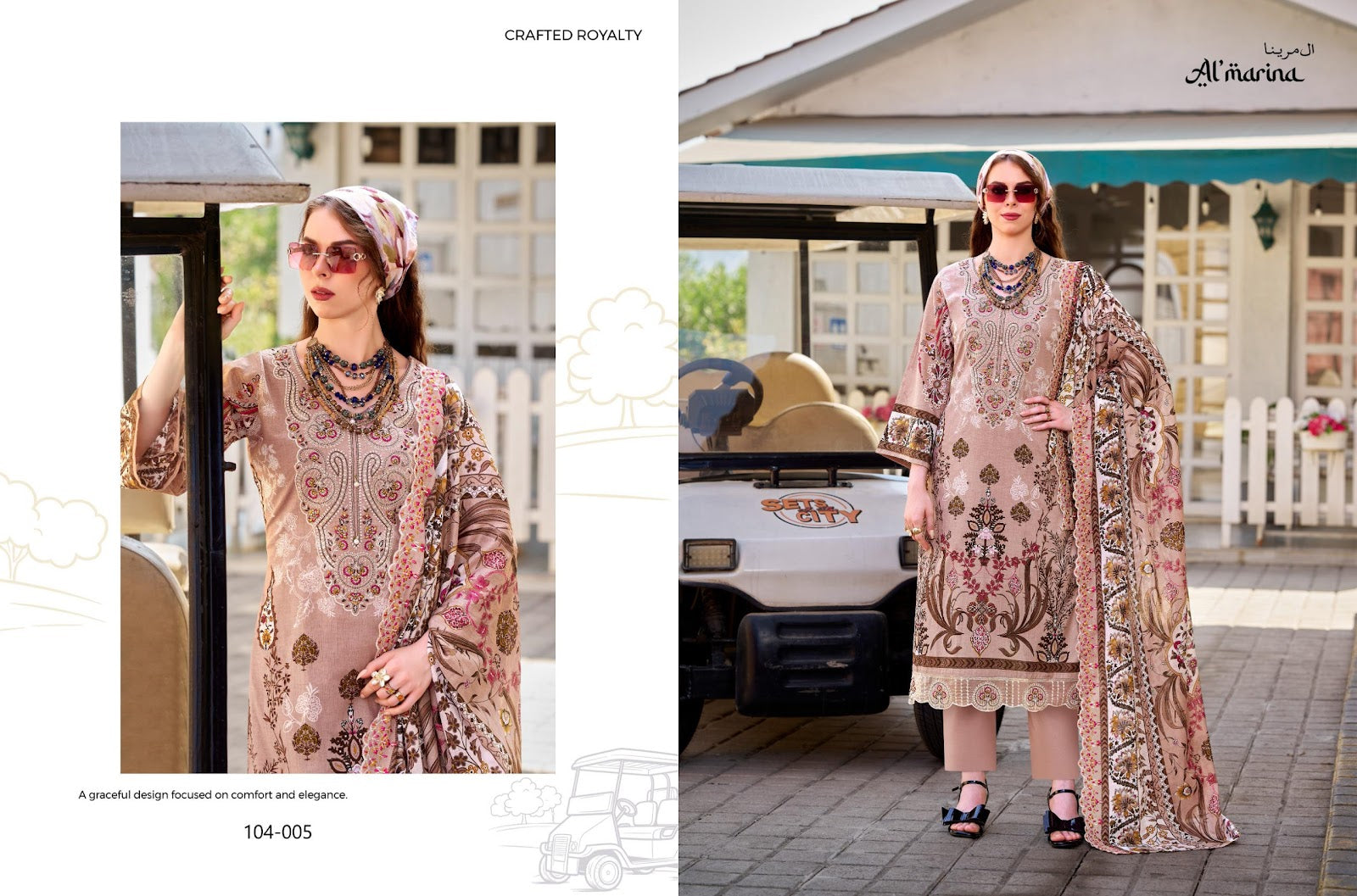 Inayat Vol 2 Al Marina Lawn Cotton Karachi Salwar Suits Wholesaler