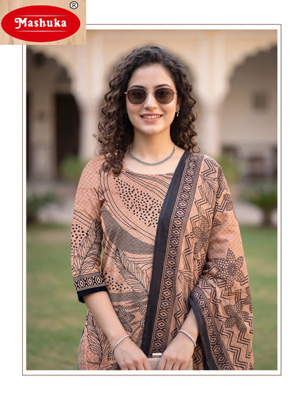 Inayat Vol 2 Mashuka Mix Cotton Pant Style Suits Wholesaler India