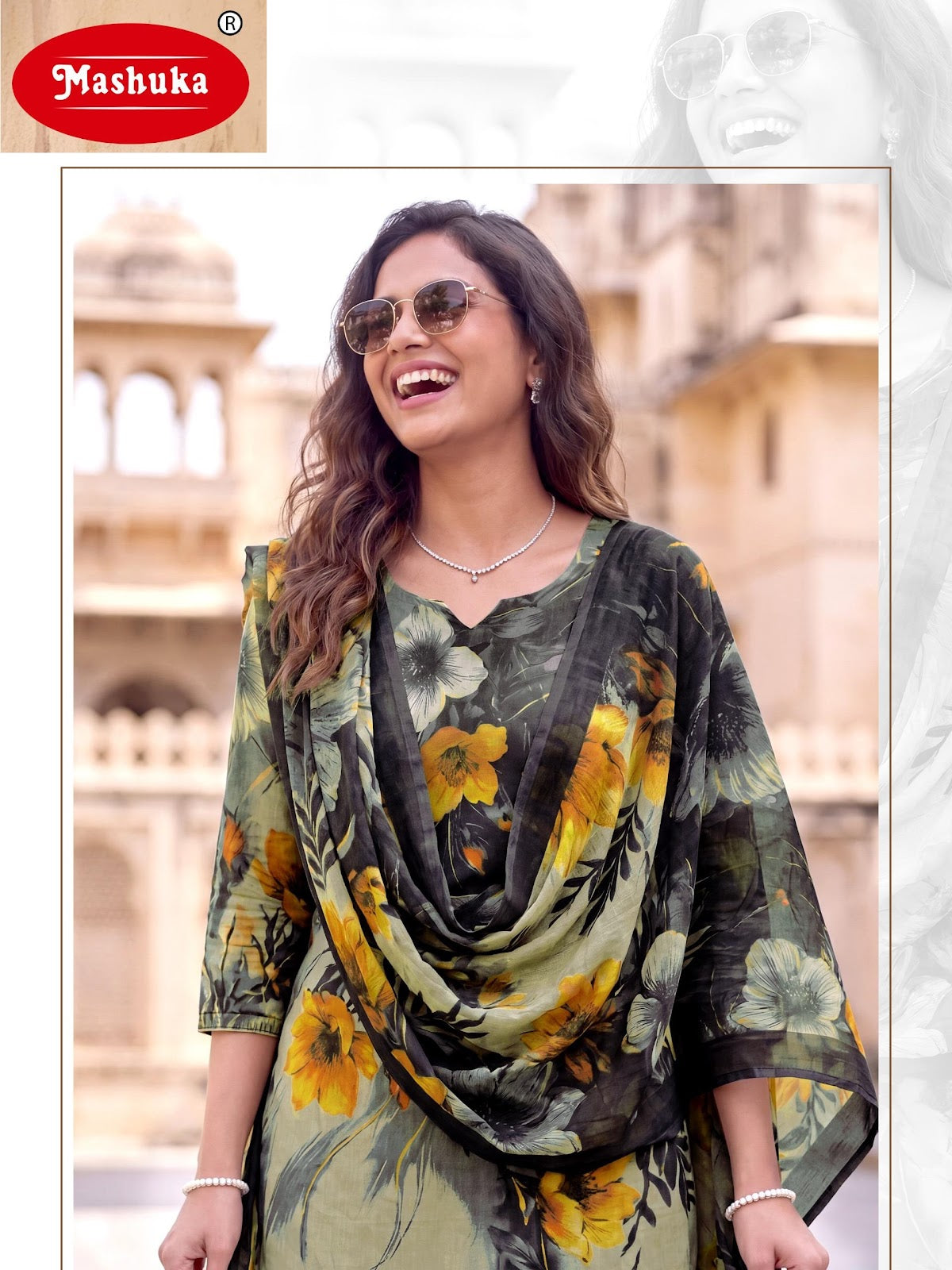 Inayat Vol 2 Mashuka Mix Cotton Pant Style Suits Wholesaler India