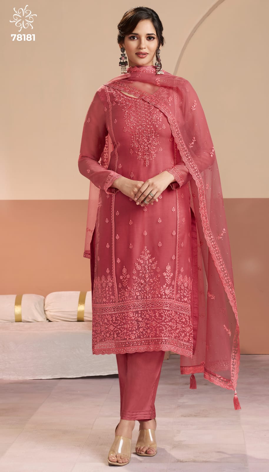 Inayyah Kuleesh Vinay Fashion Llp Organza Pant Style Suits Supplier