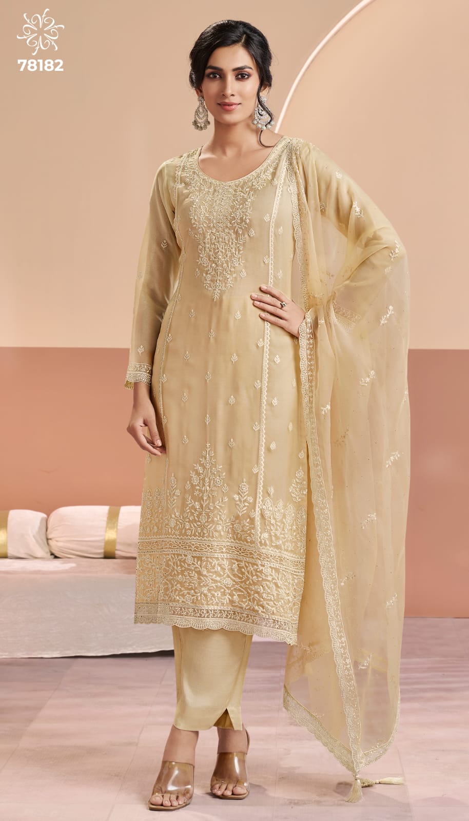 Inayyah Kuleesh Vinay Fashion Llp Organza Pant Style Suits Supplier