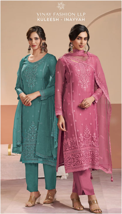 Inayyah Kuleesh Vinay Fashion Llp Organza Pant Style Suits Supplier