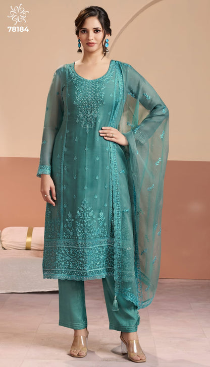 Inayyah Kuleesh Vinay Fashion Llp Organza Pant Style Suits Supplier