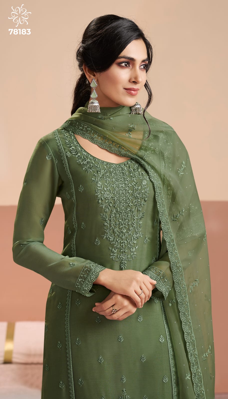 Inayyah Kuleesh Vinay Fashion Llp Organza Pant Style Suits Supplier