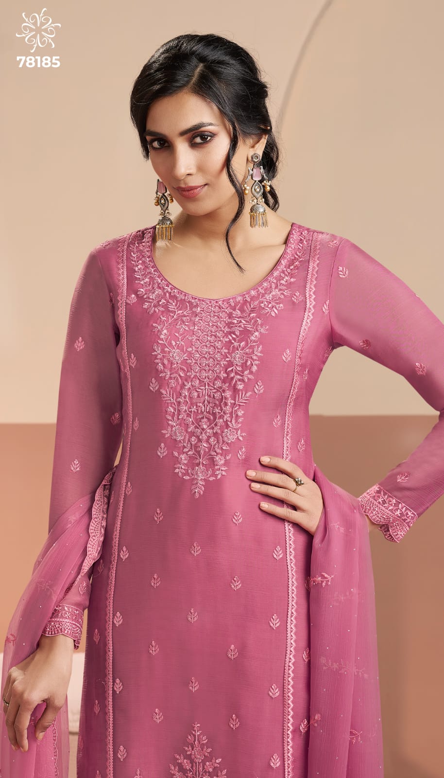 Inayyah Kuleesh Vinay Fashion Llp Organza Pant Style Suits Supplier