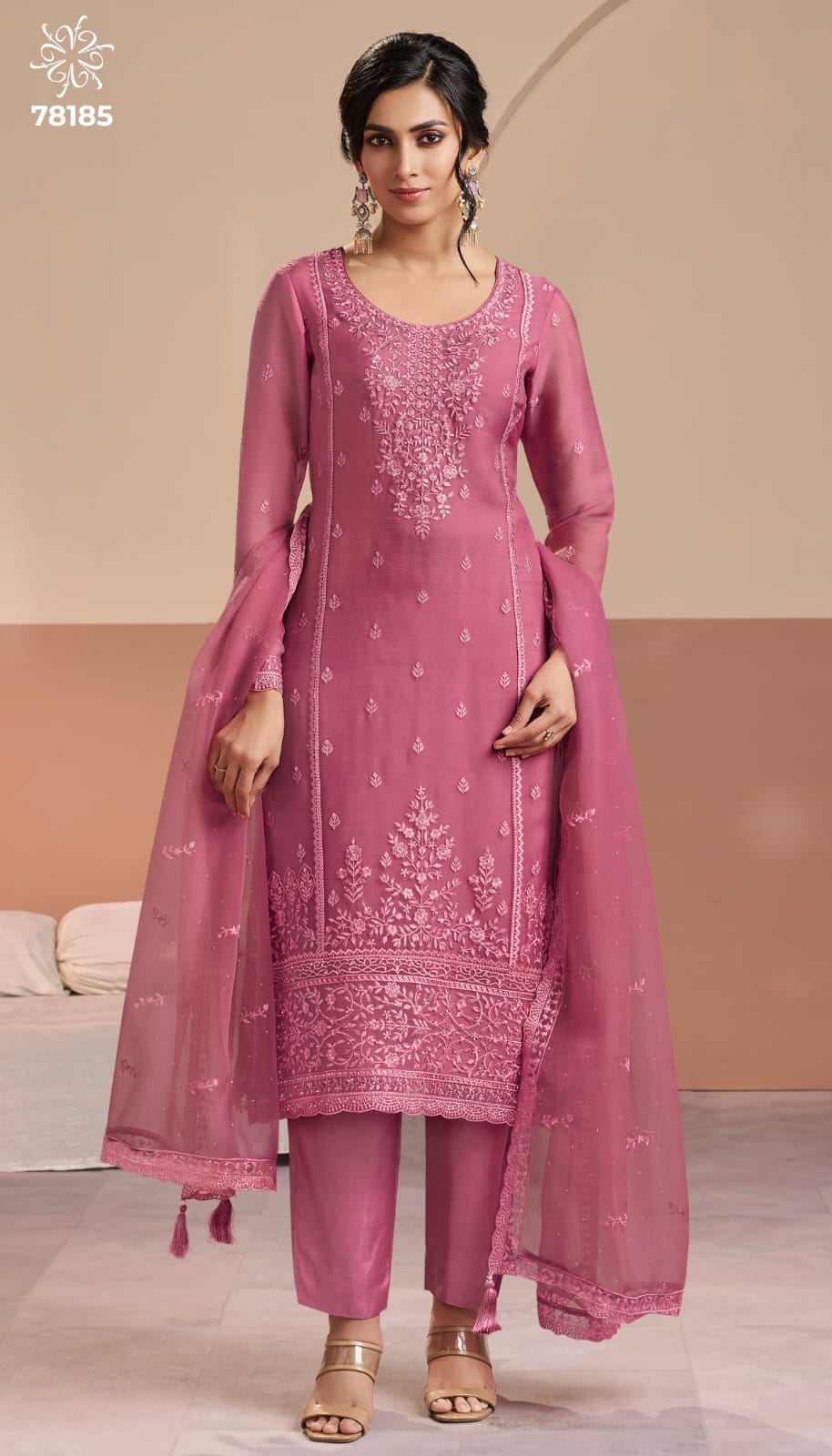 Inayyah Kuleesh Vinay Fashion Llp Organza Pant Style Suits Supplier