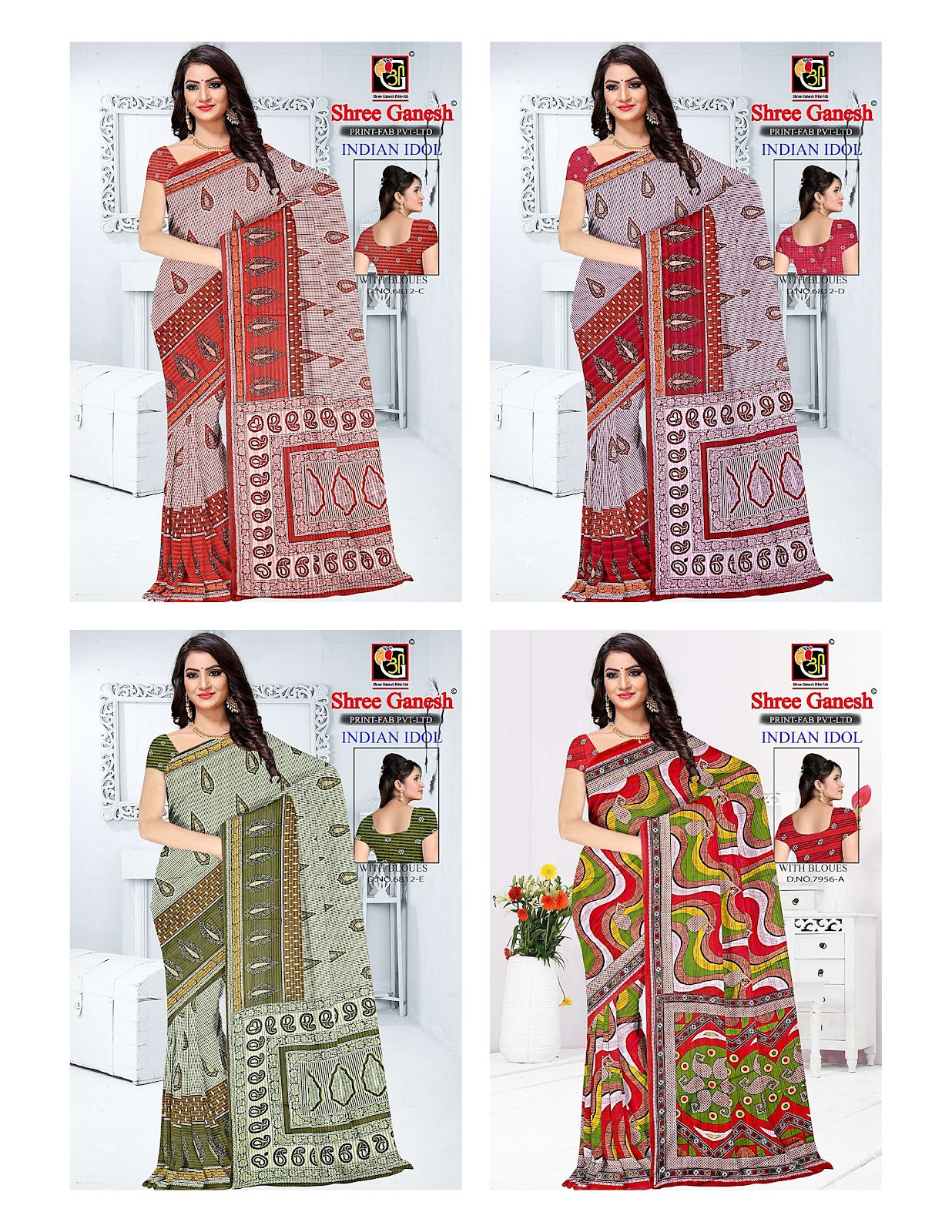 Indian Idol Shree Ganesh Cotton Sarees Wholesaler Ahmedabad