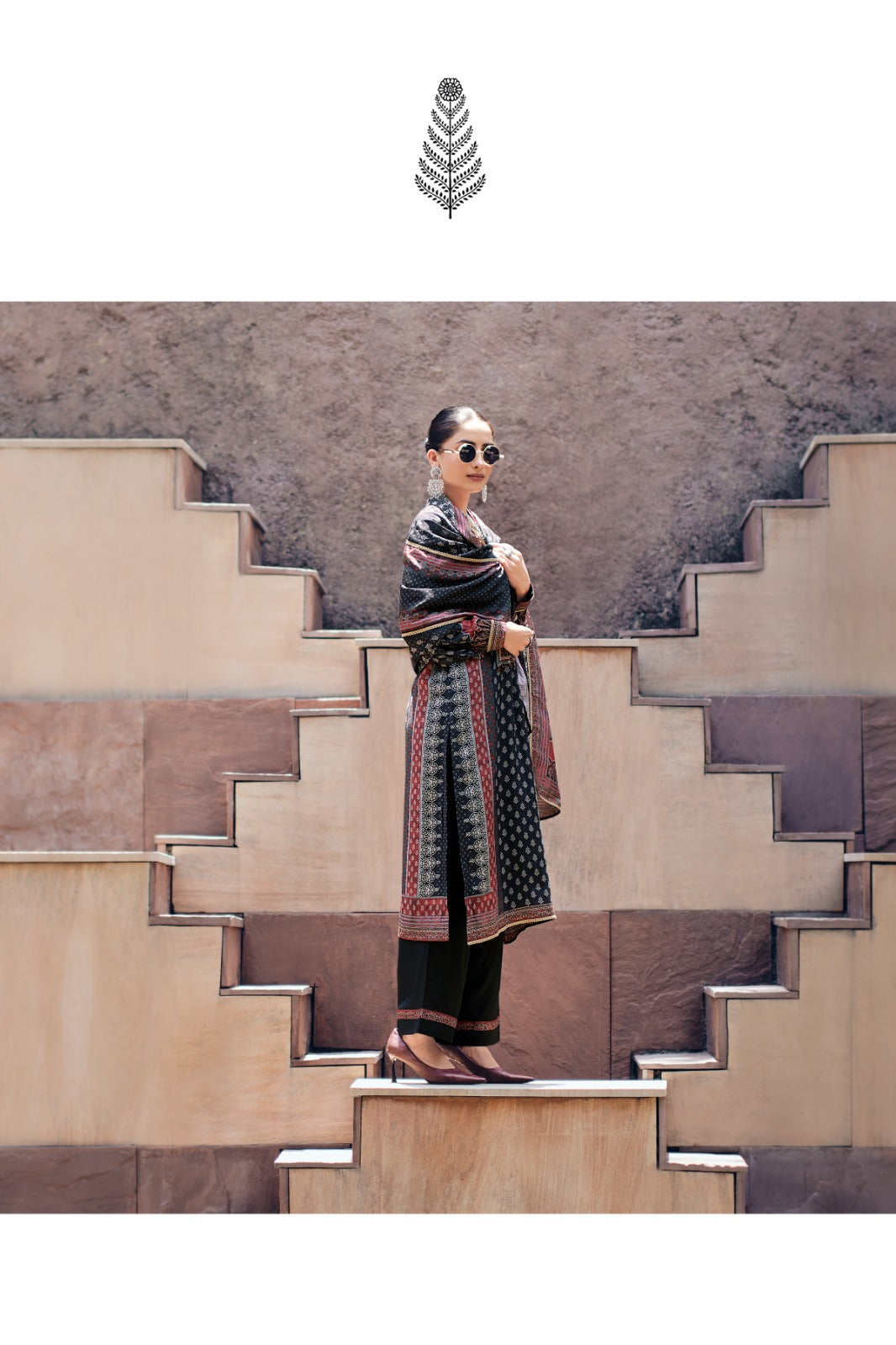 Indigo Vault Varshaa Viscose Muslin Pant Style Suits Manufacturer Gujarat