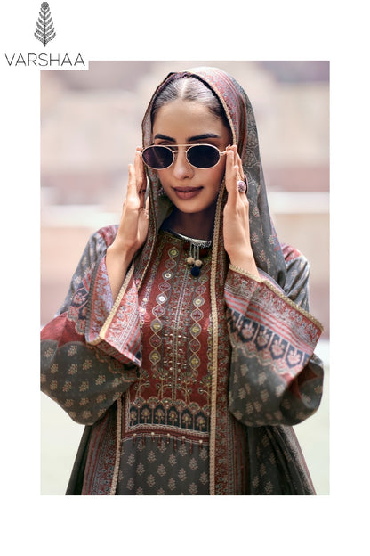 Indigo Vault Varshaa Viscose Muslin Pant Style Suits Manufacturer Gujarat