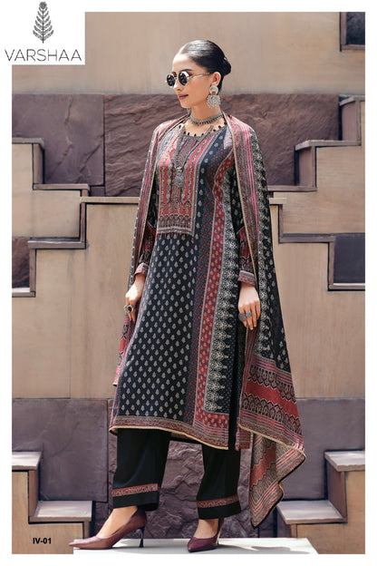 Indigo Vault Varshaa Viscose Muslin Pant Style Suits Manufacturer Gujarat