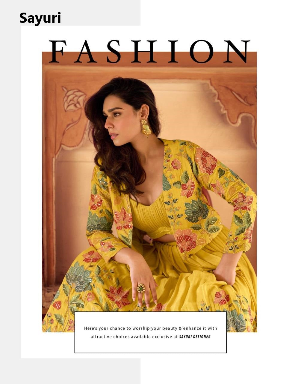 Indira Sayuri Silk Crop Top Skirt Jacket Wholesale Rate