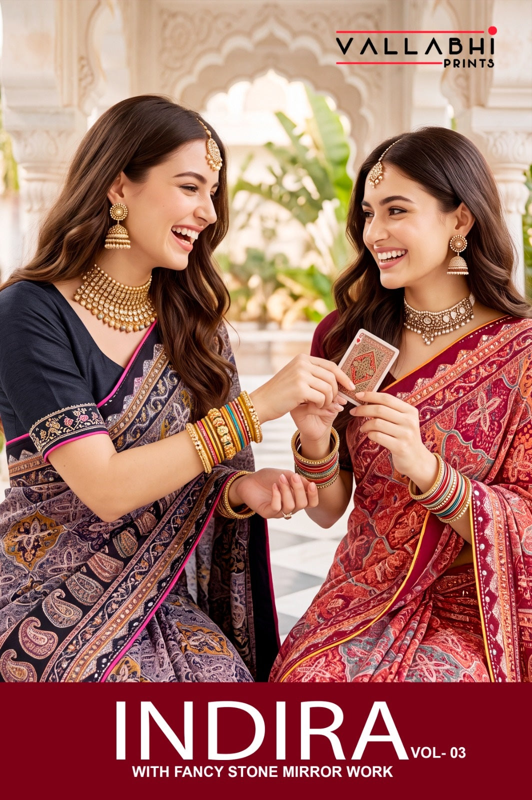 Indira Vol 3 Vallabhi Prints Weightless Sarees Supplier