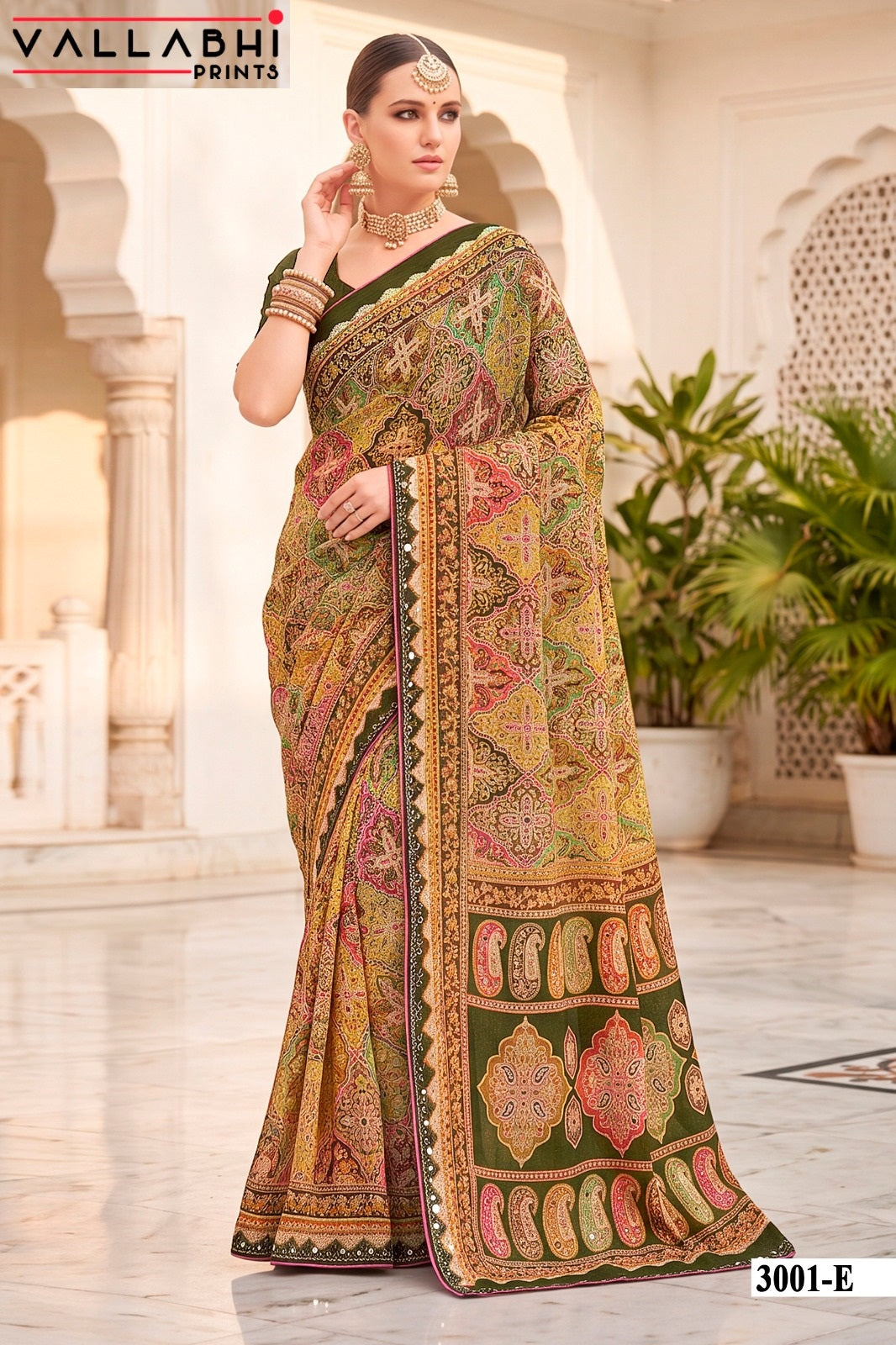 Indira Vol 3 Vallabhi Prints Weightless Sarees Supplier