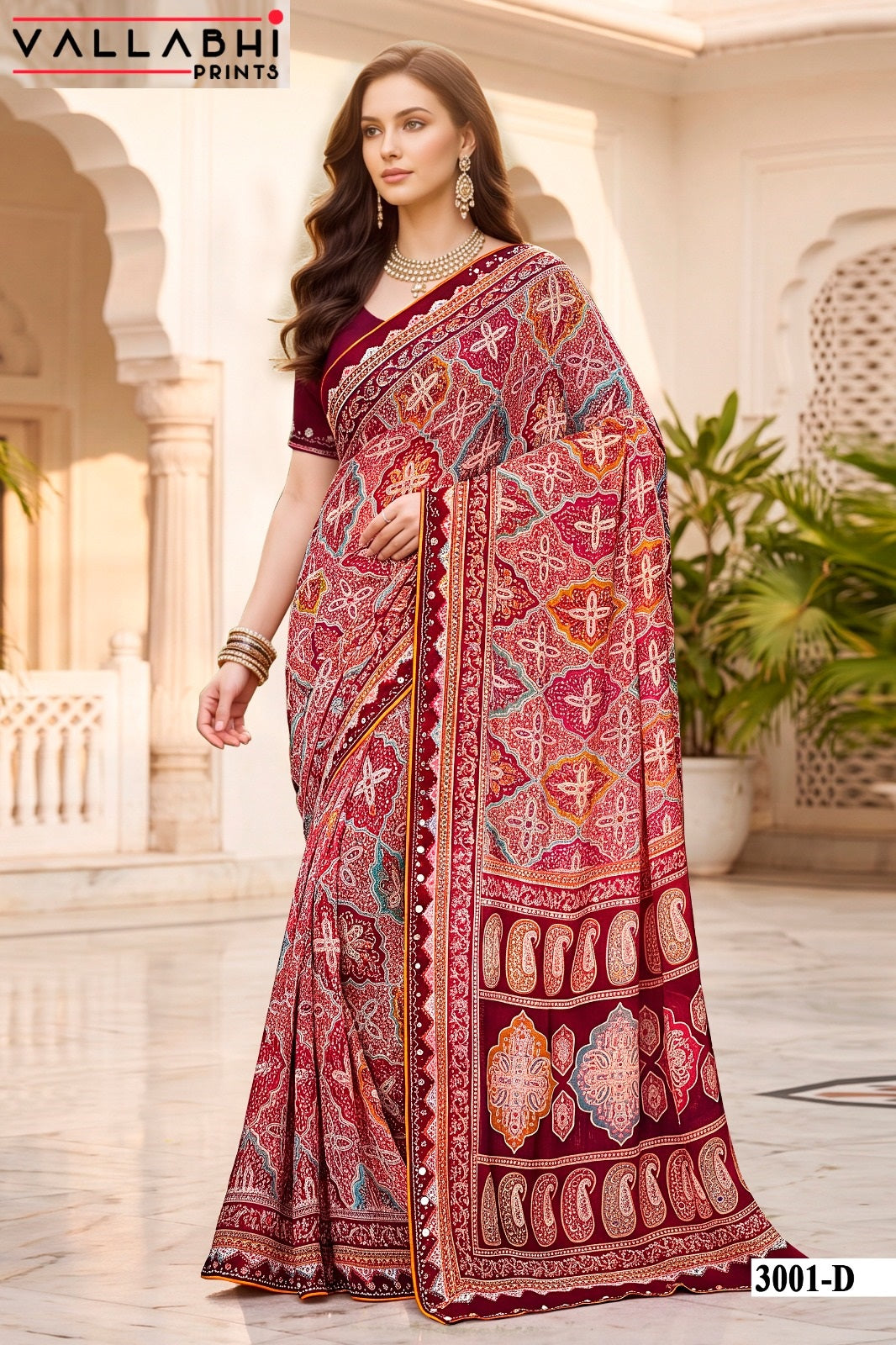 Indira Vol 3 Vallabhi Prints Weightless Sarees Supplier