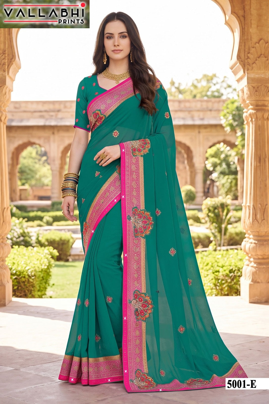 Indira Vol 5 Vallabhi Prints Weightless Sarees Exporter Ahmedabad